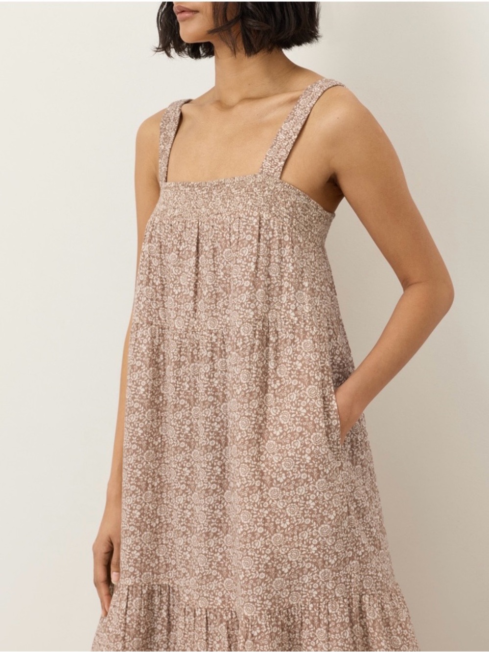Coastal Double Gauze Tiered Maxi Dress - Picture 4 of 7